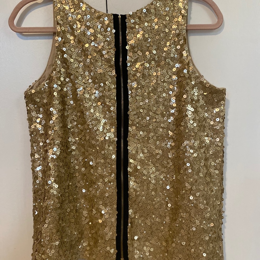 Vince Camuto sequin gold top